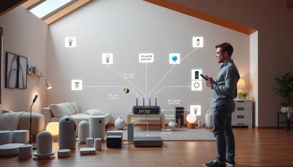 Network segmentation for smart home devices