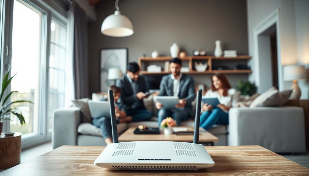 Secure home network with guest network