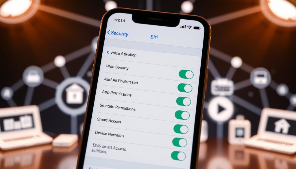Siri security settings